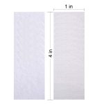 Melsan 2x4 inch Adhesive Square Hook and Loop Tape -12 Sets, Sticky Back Fastener for Indoor or Outdoor Use - Instead of Holes and Screws, White - Image 2